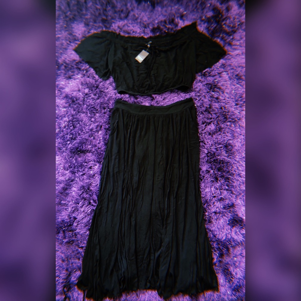 Plus Size 2 piece maxi dress set